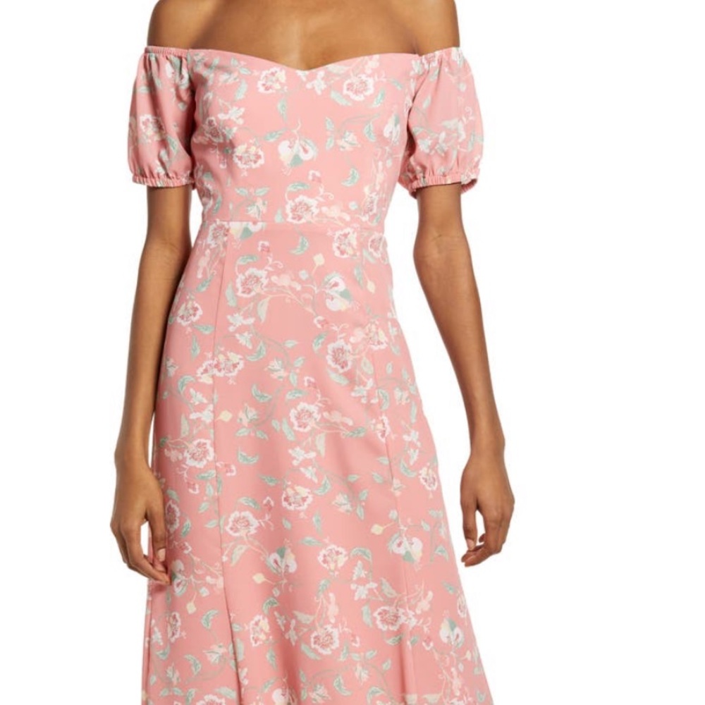 Off the shoulder Midi Dress